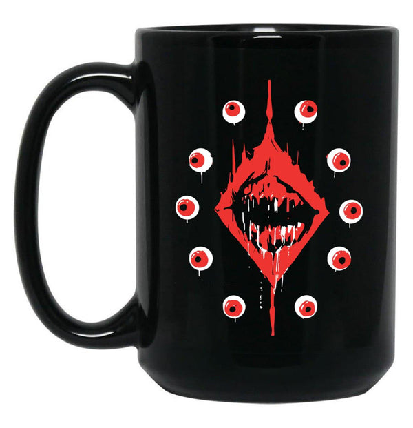 Ultrakill Eyeballs Black Coffee Mug, Gift Coffee Mug - Black