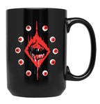 Ultrakill Eyeballs Black Coffee Mug, Gift Coffee Mug