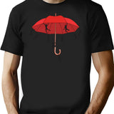 Umbrella Mayhem T-Shirt for Men & Women, T-Shirts Graphic Tee - Black