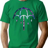 Umbrella Purple T-Shirt for Men & Women, T-Shirts Graphic Tee - Green