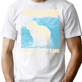 Unbothered Capybara T-Shirt for Men & Women, T-Shirts Graphic Tee - White
