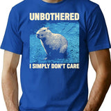 Unbothered Capybara T-Shirt for Men & Women, T-Shirts Graphic Tee - Blue