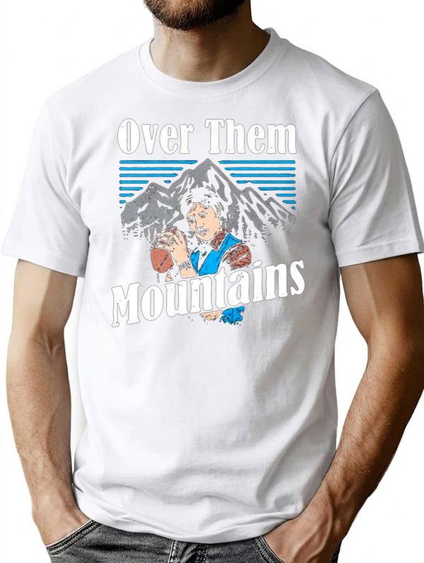 Uncle-Rico-Over-Them-Mountains-Shirt-W Premium Heavyweight Cotton T-Shirt - White