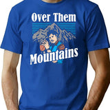 Uncle-Rico-Over-Them-Mountains-Shirt-W Premium Heavyweight Cotton T-Shirt - Blue