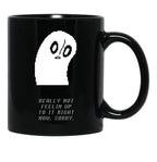 Undertale - Napstablook Black Coffee Mug, Gift Coffee Mug - Black