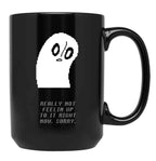 Undertale - Napstablook Black Coffee Mug, Gift Coffee Mug