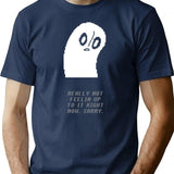 Undertale - Napstablook Premium Heavyweight Cotton T-Shirt - Navy