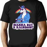 Unicorntraband T-Shirt for Men & Women, T-Shirts Graphic Tee - Black