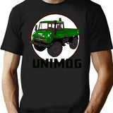 Unimog Green T-Shirt for Men & Women, T-Shirts Graphic Tee - Black