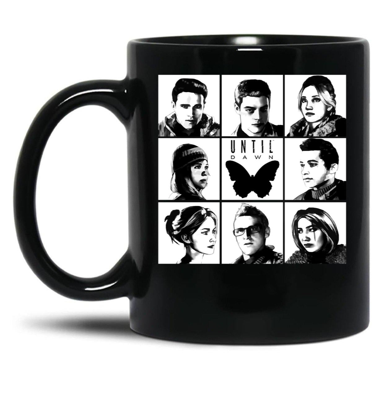 Until Dawn - Main Characters Classic Black Coffee Mug, Gift Coffee Mug