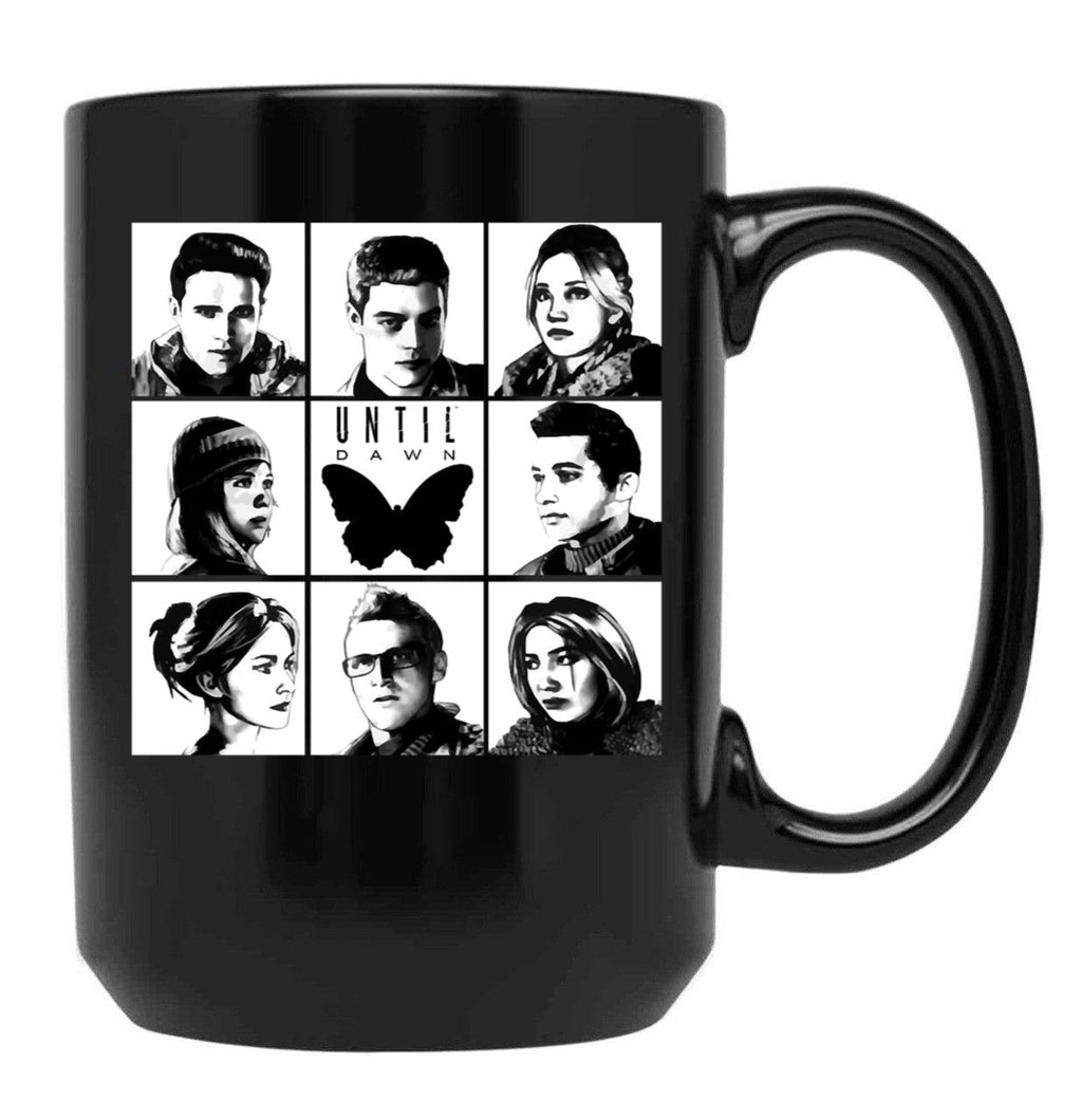 Until Dawn - Main Characters Classic Black Coffee Mug, Gift Coffee Mug