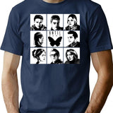 Until Dawn - Main Characters Classic Premium Heavyweight Cotton T-Shirt - Navy