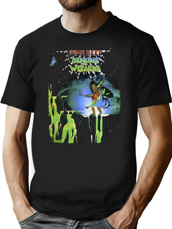 Uriah Heep News Band T-Shirt for Men & Women, T-Shirts Graphic Tee - Black