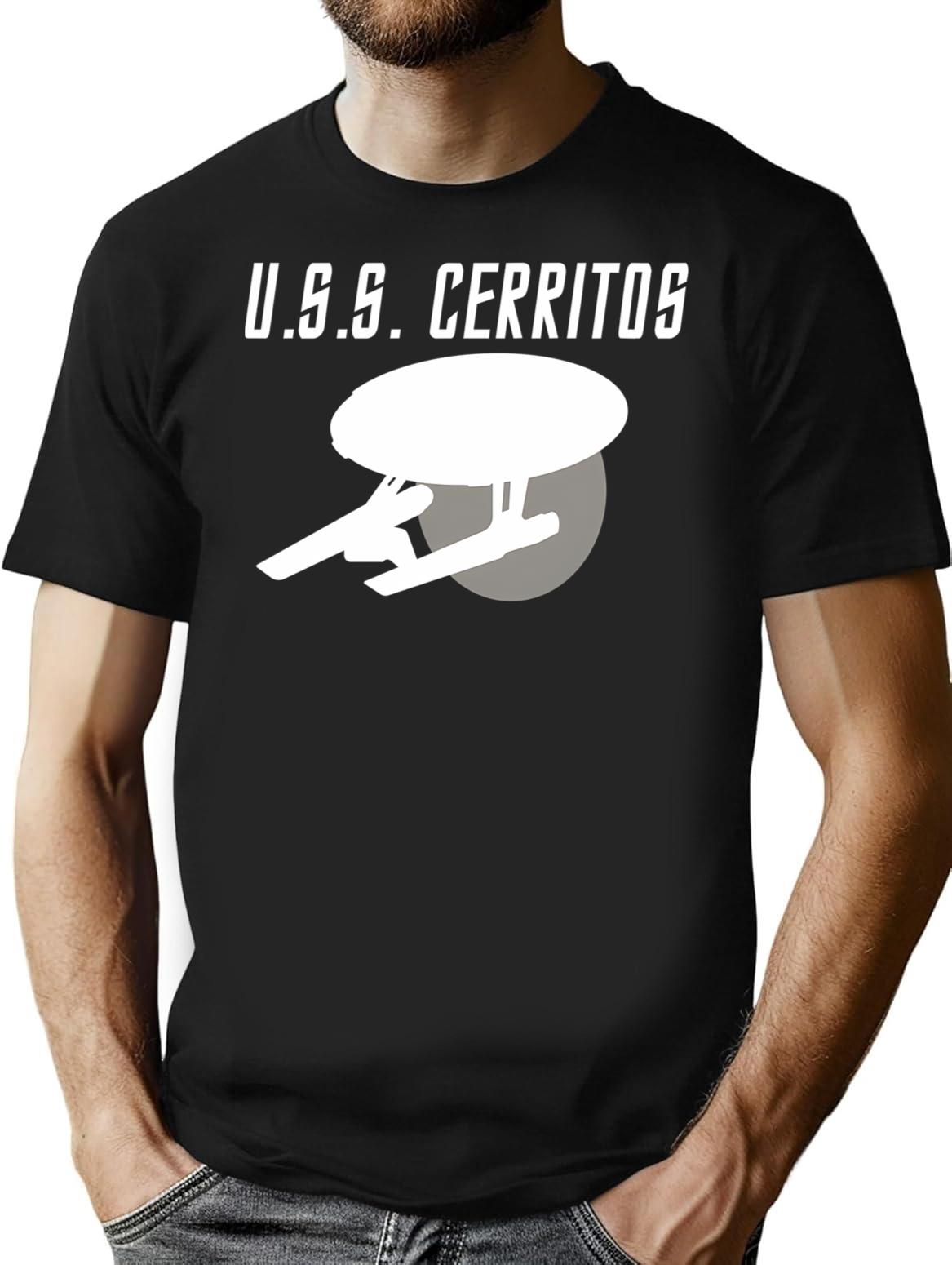 Uss Cerritos T-Shirt for Men & Women, T-Shirts Graphic Tee - Black
