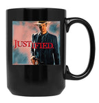 Vabeve Justified Raylan Givens Graphic Design Black Coffee Mug, Gift Coffee Mug