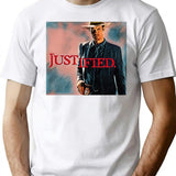 Vabeve Justified Raylan Givens Graphic Design Premium Heavyweight Cotton T-Shirt - White