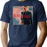 Vabeve Justified Raylan Givens Graphic Design Premium Heavyweight Cotton T-Shirt - Navy