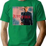 Vabeve Justified Raylan Givens Graphic Design Premium Heavyweight Cotton T-Shirt - Green