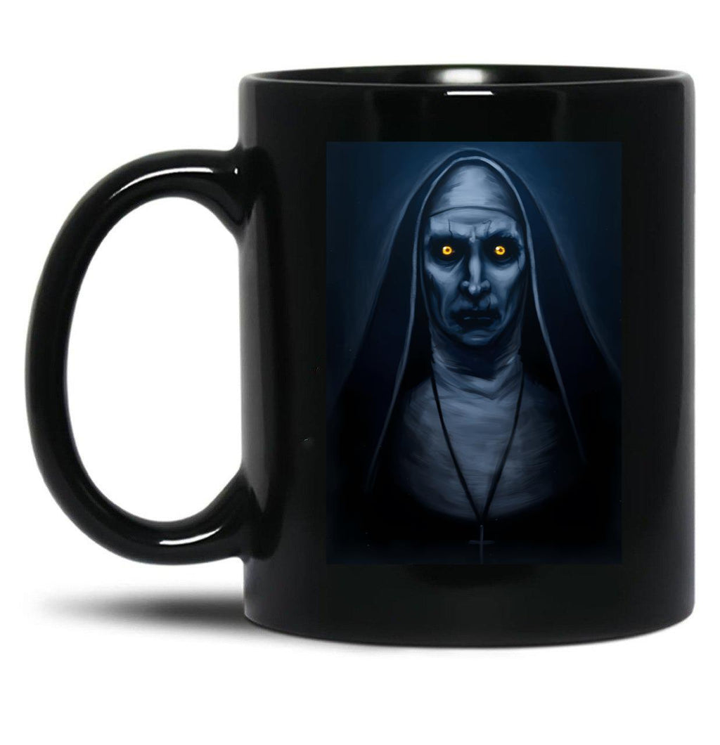 Valak Painting Black Coffee Mug, Gift Coffee Mug