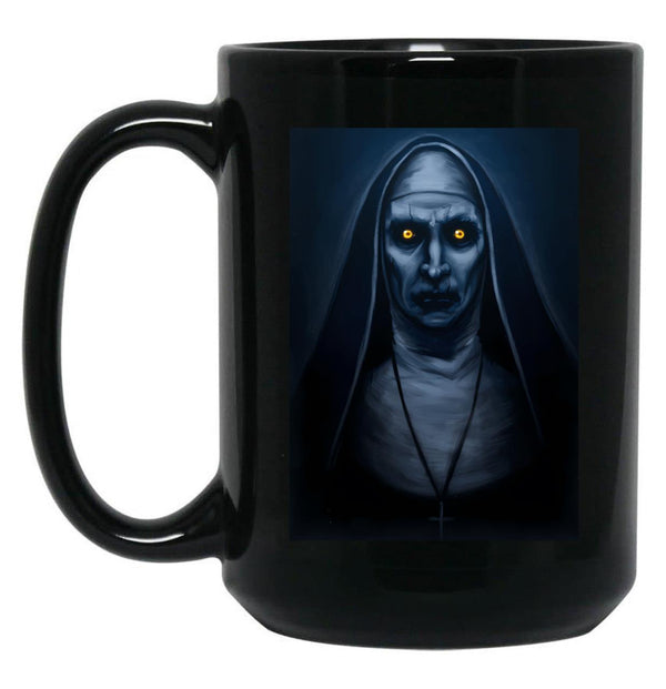 Valak Painting Black Coffee Mug, Gift Coffee Mug - Black