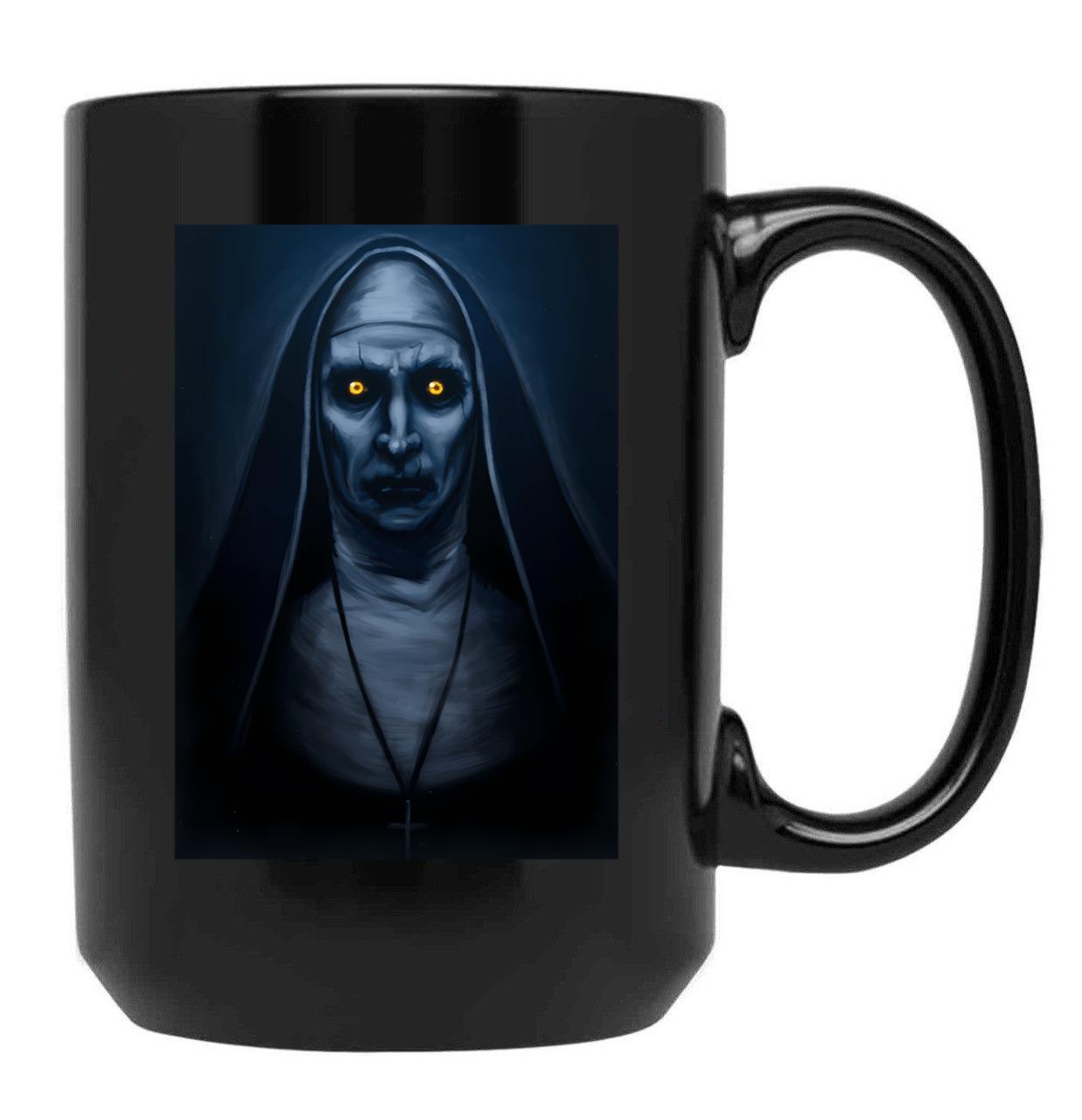Valak Painting Black Coffee Mug, Gift Coffee Mug