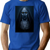 Valak Painting Premium Heavyweight Cotton T-Shirt - Blue