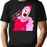 Valentines Terrifier Art The Clown T-Shirt for Men & Women, T-Shirts Graphic Tee - Black