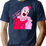 Valentines Terrifier Art The Clown T-Shirt for Men & Women, T-Shirts Graphic Tee - Navy