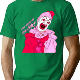 Valentines Terrifier Art The Clown T-Shirt for Men & Women, T-Shirts Graphic Tee - Green