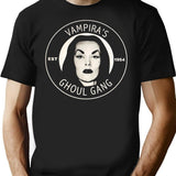 Vampira'S Ghoul Gang T-Shirt for Men & Women, T-Shirts Graphic Tee - Black