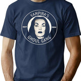 Vampira'S Ghoul Gang T-Shirt for Men & Women, T-Shirts Graphic Tee - Navy