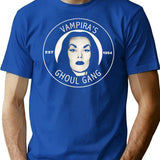 Vampira'S Ghoul Gang T-Shirt for Men & Women, T-Shirts Graphic Tee - Blue