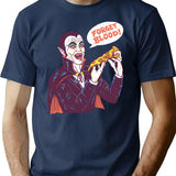 Vampizza T-Shirt for Men & Women, T-Shirts Graphic Tee - Navy