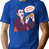 Vampizza T-Shirt for Men & Women, T-Shirts Graphic Tee - Blue