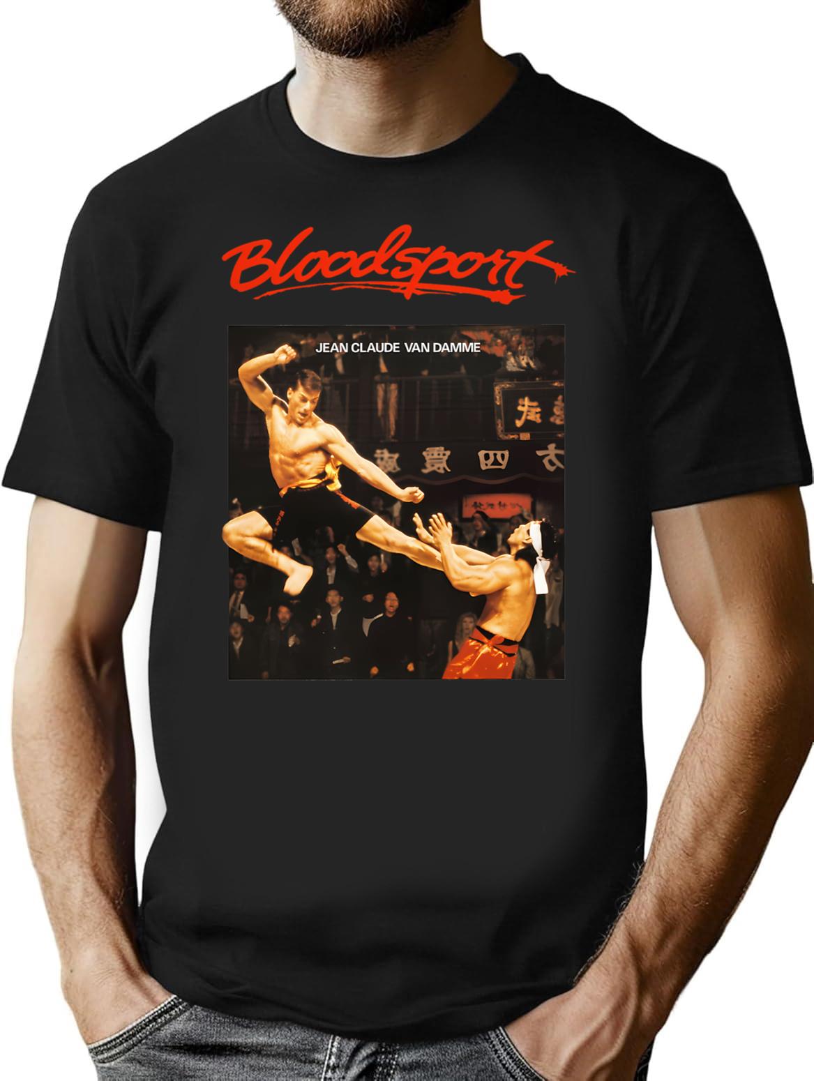 Van Damme T-Shirt for Men & Women, T-Shirts Graphic Tee - Black