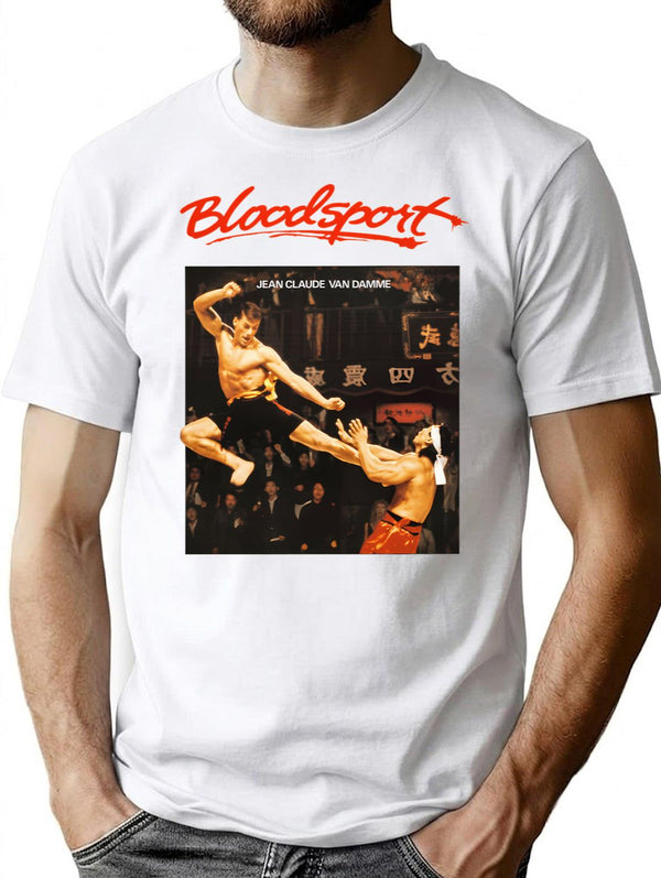 Van Damme T-Shirt for Men & Women, T-Shirts Graphic Tee - White
