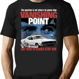 Vanishing Point T-Shirt for Men & Women, T-Shirts Graphic Tee - Black
