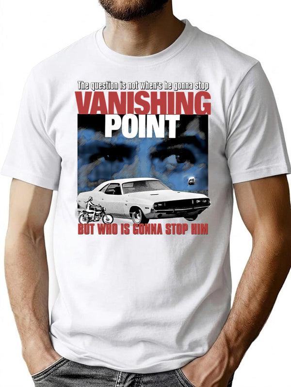 Vanishing Point T-Shirt for Men & Women, T-Shirts Graphic Tee - White