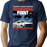 Vanishing Point T-Shirt for Men & Women, T-Shirts Graphic Tee - Navy