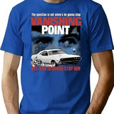 Vanishing Point T-Shirt for Men & Women, T-Shirts Graphic Tee - Blue