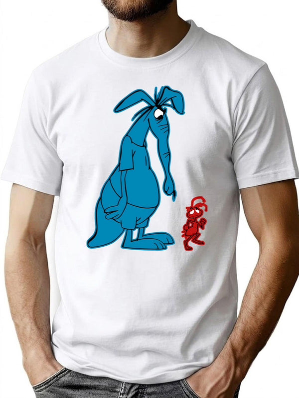 Vatadi Ant and Aardvark Premium Heavyweight Cotton T-Shirt - White