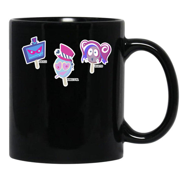 Vees Vox Valentino Velvet Hazbin Hotel - Popsicle Classic Black Coffee Mug, Gift Coffee Mug - Black