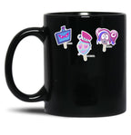 Vees Vox Valentino Velvet Hazbin Hotel - Popsicle Classic Black Coffee Mug, Gift Coffee Mug