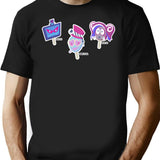 Vees Vox Valentino Velvet Hazbin Hotel - Popsicle Classic Premium Heavyweight Cotton T-Shirt - Black