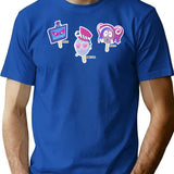 Vees Vox Valentino Velvet Hazbin Hotel - Popsicle Classic Premium Heavyweight Cotton T-Shirt - Blue