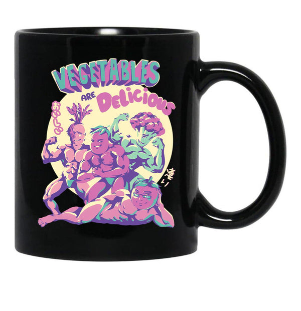 Vegetables Are Delicious Black Coffee Mug, Gift Coffee Mug - Black