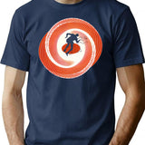 Vertigo T-Shirt for Men & Women, T-Shirts Graphic Tee - Navy