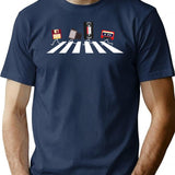 Vhs Cassette Tape Floppy Disc Retro Vintage T-Shirt for Men & Women, T-Shirts Graphic Tee - Navy