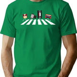 Vhs Cassette Tape Floppy Disc Retro Vintage T-Shirt for Men & Women, T-Shirts Graphic Tee - Green
