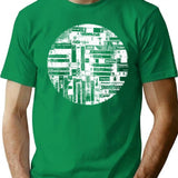 Vhs Drawing T-Shirt for Men & Women, T-Shirts Graphic Tee - Green